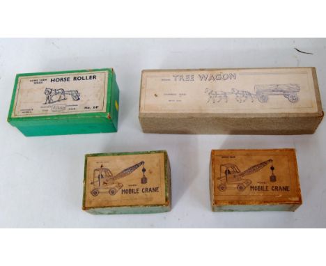 Four various boxed Britains and Charbens farming diecast and commercial vehicles, all examples a/f, housed in the original bo