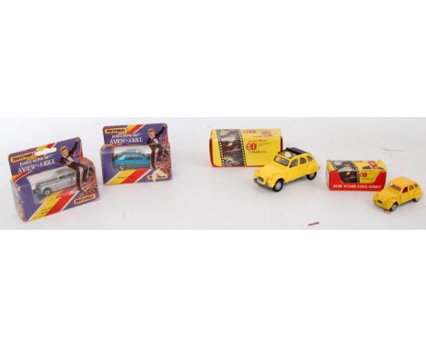 A Corgi Toys and Matchbox boxed diecast group, four examples to include James Bond Citroen 2CV, together with No. 51655 James