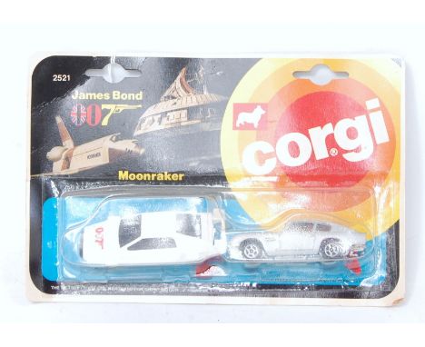 A Corgi Juniors No. 2521 James Bond 007 two piece set comprising of Aston Martin DB5 and Lotus Esprit (M) and sealed on origi