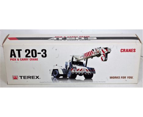 A Conrad No. 2113/0 1/50th scale model of a Terex AT20-3 mobile pick and carry crane, in white Terex colours, in original box