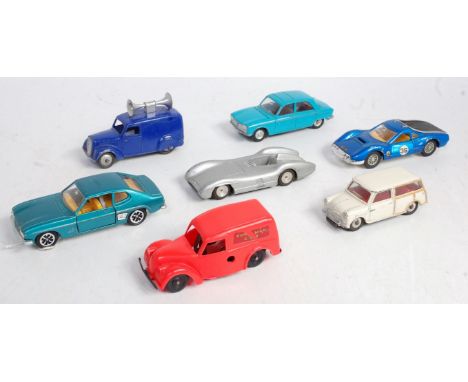 Ten various loose diecast and plastic vintage models, to include Dinky Toys, Marklin, Pilen etc, examples to include Dinky To