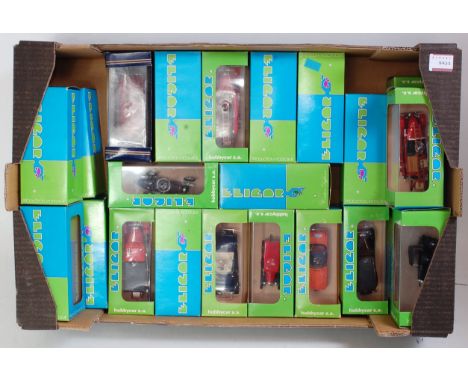 22 various boxes Eligor 1/43 scale diecast vehicles, mixed examples to include saloons, commercial vehicles, and emergency se