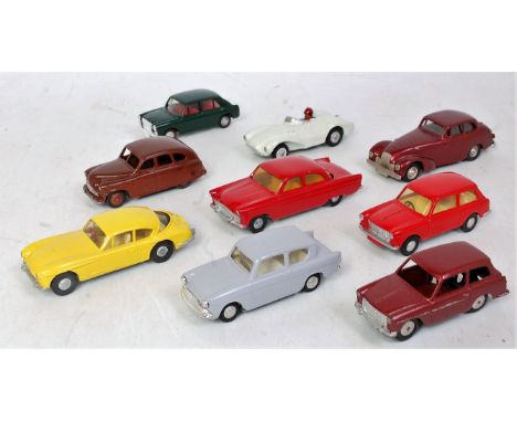 9 various repainted/re conditions vintage diecast to include Spot-On, Dinky Toys, and Crescent Toys, examples to include a Sp