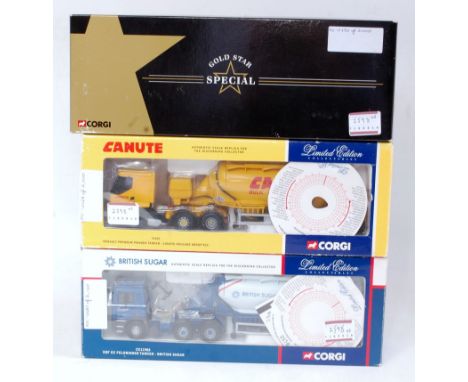 Three various boxed Corgi 1/50 scale Hauliers of Reknown road transport diecast vehicles to include Ref. Nos. 76102, CC11903,