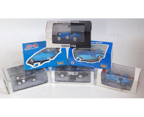 Six various boxed diecast and resin 1/43 scale racing cars to include Spark Models, Ixo and white box models,  to inc Spark O