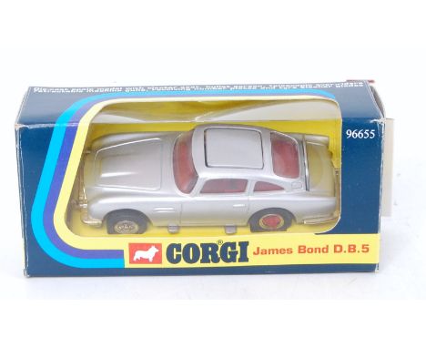 A Corgi Toys No. 9665 James Bond Aston Martin DB5, reissue of No. 270 dated 1995, finished in silver and red interior, with l