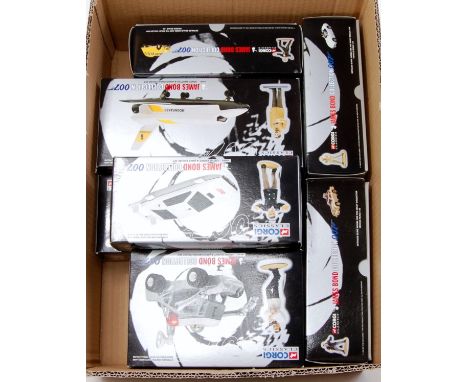 A Corgi classics James Bond Collection 007 boxed diecast group, seven boxed as issued examples to include Moon Buggy and Jame