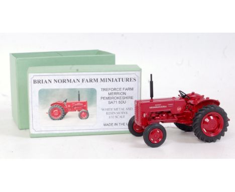 A Brian Norman Farm Miniatures 1/32 scale white metal and resin model of a McCormick International B2 50 tractor, model No. F