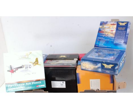 Ten various boxed Corgi Aviation Archive 1/72 scale diecast aircraft models, comprising reference numbers; AA32203, AA32212, 