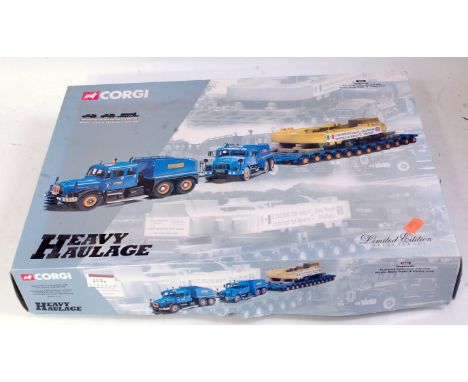 A Corgi Heavy Haulage 1/50 scale No. 18002 Pickfords Scammell contractor with Nicholas bogie trailer and casting load, in the