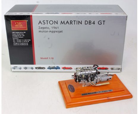 A CMC Exclusive Models 1/18 scale model of an Aston Martin DB4 GT Zagato 1961, model No. M-133, in the original polystyrene p