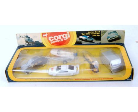 A Corgi Juniors No. 3030 James Bond The Spy Who Loved Me gift set, comprising of five various vehicles, in the original windo