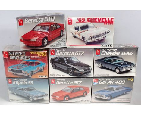 AMT/ERTL1.25 scale Chevrolet Classic Muscle & Beretta Coupe kits, 8716 1962 Chevy Bel Air 2.dr, 6564 1964 Chevy Impala SS 2.d
