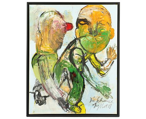 ZYLLA, Klaus, "Die Schanze", Acryl/Lwd., 100 x 80, unten rechts signiert und datiert '08, R.
