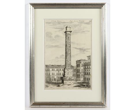 SANDRART, Joachim von (1606-1688) u. Johann Meyer, Marc Aurels-Säule, Rom, 1685, Radierung, 31,3 x 21,0 (Plattenrand) aus: De