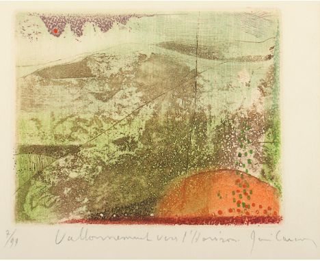 CARCAN, René, Original-Farbradierung, 10 x 12, nummeriert 7/99, handsigniert, R.