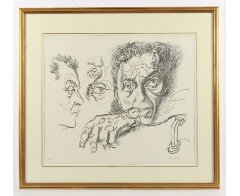 GUTTUSO, Renato, "o.T.", Original-Lithografie, 47 x 57, nummeriert 6/65, handsigniert, 1965, R.