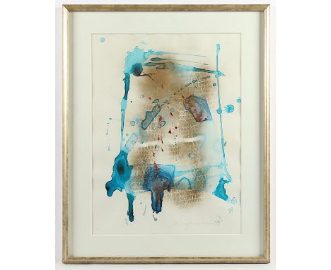 DIEKMANN, Dagmar, "o.T.", Mischtechnik mit Aquarell/Papier, 58 x 42, unten signiert und datiert '99, R.