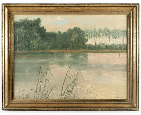 LUCAS, Georg (1893-1983), "Seelandschaft", Öl/Lwd., 60 x 80, unten rechts signiert, R.