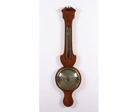 BAROMETER, Mahagoni, L 100, gemarkt, MONTI, CANTERBURY, 19.Jh.