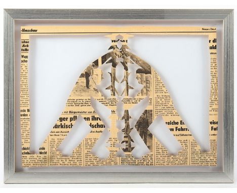 DROESE, Felix, Scherenschnitt, 22 x 20, nummeriert 12/20, handsigniert und datiert 1982, R.