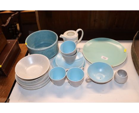 A quantity of Poole pottery teaware 