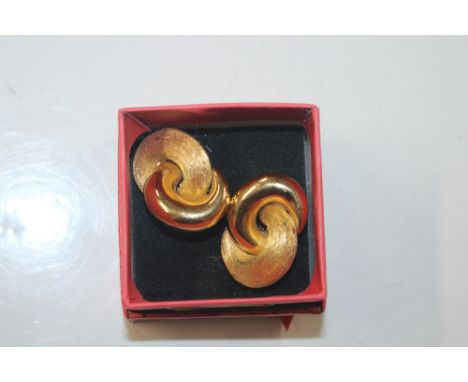 A pair of Christian Dior clip on ear-rings