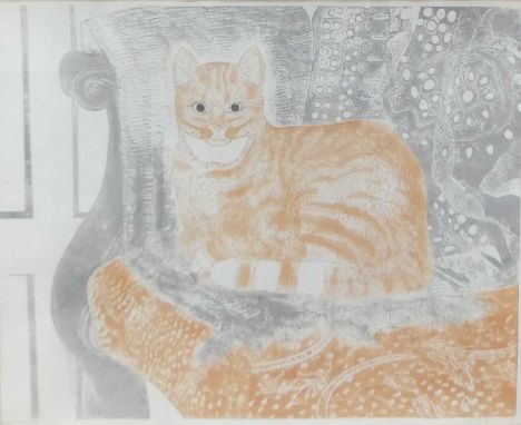 Sheila Robinson (1925-1988) - Ginger Tom, lithograph printed in colours, artist proof, signed, dated 1975 and titled in penci