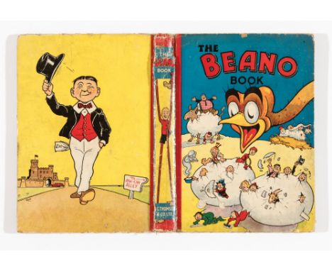 Beano Book 2 (1941). Big Eggo hatches the Beano characters. Bright boards and spine with neatly repaired spine split, worn hi