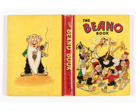 Beano Book 3 (1942) Big Eggo In a Spin. Bright, fresh boards and spine with light/medium edge wear. No dedication, off-white/