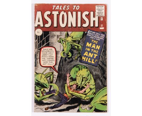 Tales To Astonish 27 (1962) First Ant-Man. Light overall wear, small '6' and very light shop stamp to cover. Cream/off-white 