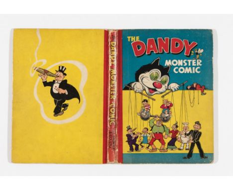 Dandy Monster Comic (1948) Puppeteer Korky. Bright covers with slightly rounded corners and edge wear. Complete spine showing