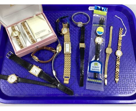 A Variety of Ladies Wristwatches, to include Rotary, Avia, Timex, Montine, Lorus etc :- One Tray