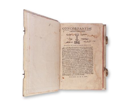 [HALBERSTADENSIS CONRADUS, DE SECUBIA JOHANNES]: CONCORDANTIAE MAIORES SACRAE1525 | PUBLISHER: Basileae, Ioan. Frobenius | NU