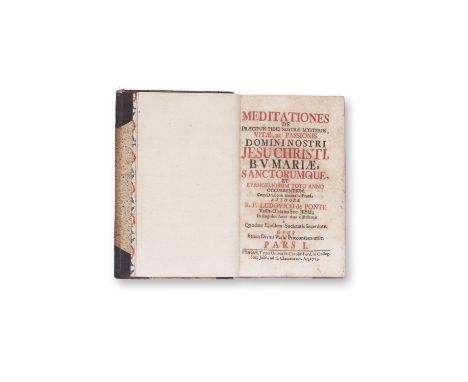 DE PONTE, LUDOVICO (1460-1520): MEDITATIONES DE PRAECIPOUIS I.1753 | PUBLISHER: Prague, Universit. Carolo-Ferd. | NUMBER OF P