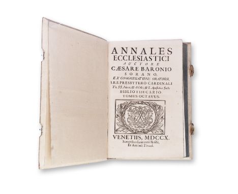 BARONIO, CEASARE (1538-1607): ANNALES ECCLESIASTI VIII.1710 | PUBLISHER: Venetiis, Sumptibus Laurentii Basilii | NUMBER OF PA