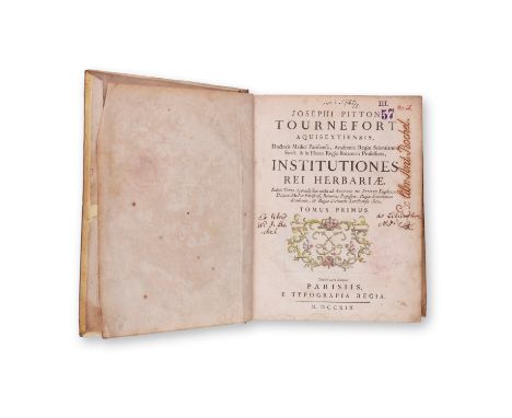 TOURNEFORT, JOSEPH PITTON (1656-1708): AQUISEXTIENSIS I.1719 | PUBLISHER: Parisiis, E Typographia Regia | LANGUAGE: Latin | D