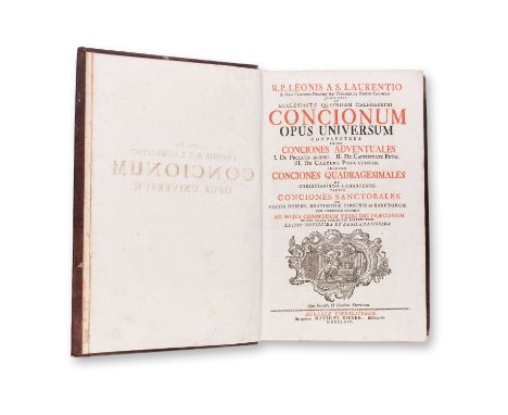 S. LAURENTIO, LEONIS: CONCIONUM OPUS UNIVERSUM COMPLECTENS1764 | PUBLISHER: Augustae Vindelicorum, Sumptibus Matthei Riegeri 