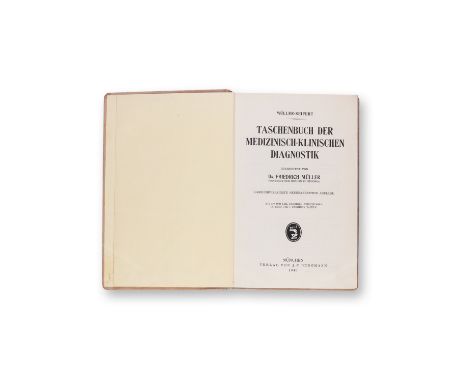 MÜLLER, FRIEDRICH: TASCHENBUCH DER MEDIZINISCH-KLINISCHEN DIAGNOSTIK1940 | PUBLISHER: Munich, J.F. Bergmann | NUMBER OF PAGES