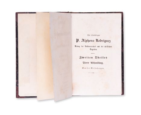 RODRIGUEZ, ALPHONS (1526-1616): UEBUNG DER VOLLKOMMENHEIT IV.1854 | PUBLISHER: Wien, Mechiraristen-Congregations-Buchhandlung
