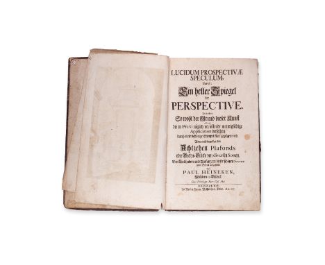 HEINEKEN, PAUL (1674-1746): LUCIDUM PROSPECTIVAE SPECULUM1727 | PUBLISHER: Augsburg, Jerem. Wolff's Seel. Erben | NUMBER OF P