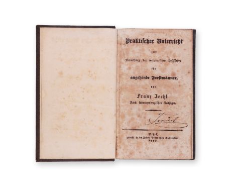 JECHL, FRANZ (1810-1865): PRAKTISCHER UNTERRICHT ZUR VERMESSUNG1840 | PUBLISHER: Pisek, Joseph Vetterl | NUMBER OF PAGES: 43 