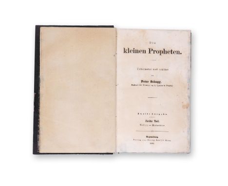 SCHEGG, PETER (1815-1885): DIE KLEINEN PROPHETEN II.1862 | PUBLISHER: Regensburg, G. Joseph Manz | NUMBER OF PAGES: 571 | LAN