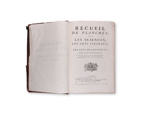 RECUEIL DE PLANCHES III.1765 | PUBLISHER: Paris, Briasson, David, Le Breton | NUMBER OF PAGES: unnumbered | LANGUAGE: French 