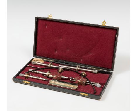 Pyroturning lathe; France, first half of the 20th century.Steel.Presents mark.Preserves original case.Measurements: 3 x 27 x 
