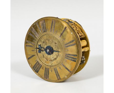 Clockwork; Germany; Late 17th century.Gilt bronze.In need of restoration.Inscribed "Georg Franz Johrde Linz".Measurements: 9.