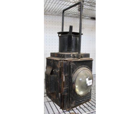 A vintage British Rail (Western) paraffin lamp