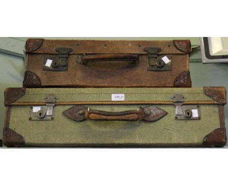 Two vintage suitcases