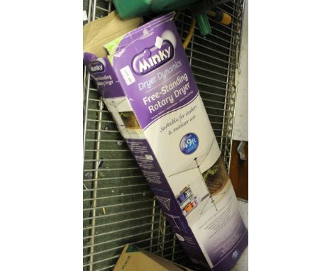 A Minky free standing rotary dryer 49ft drying capacity, boxed