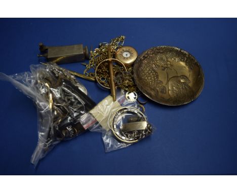 A quantity of silver and costume jewellery and watches.